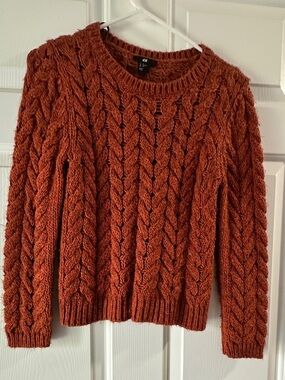 Rust/Orange Chunky Sweater